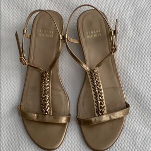 Stuart Weizmann gold sandals